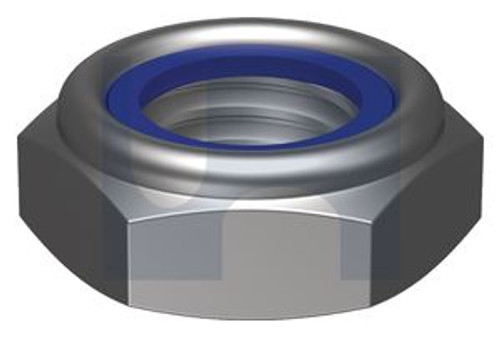 Hex Nut Nyloc Thin Zp M30 Iso10511/Cl 04