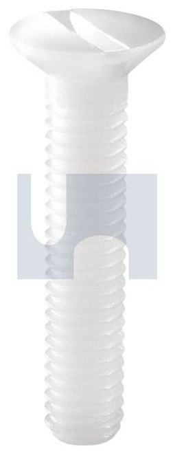 Machine Screw Csk Sl Unc Nylon 1/4 X 1-1/4 Hec