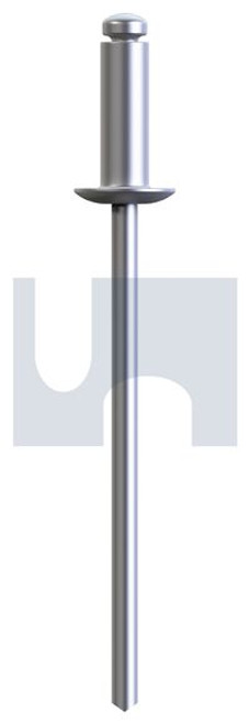 Rivet Dome Hd Open73As2 - Al 5056/St Zp 4-8 (3.2 X 16) Pk1000