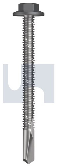S500 Tiger Self Drilling Screw Flanged Hex Head #12-24 X65 Basalt - Cl4