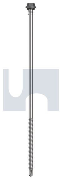 Metal Self Drilling Screw Hex + Washer + Xgrip #14-14 X230 Basalt - Cl4