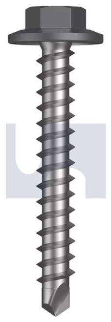 Vmax Self Drilling Screw Flanged Hex Head #12-11 X40 Basalt - Cl3