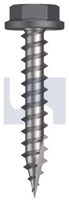 Type 17 Flanged Hex #10-12 X30 Basalt - Cl4