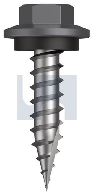 Type 17 Hex Head + Washer #12-11 X25 Basalt - Cl4