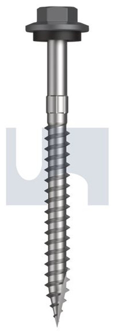 Type 17 Hex Head + Washer #12-11 X65 Basalt - Cl4