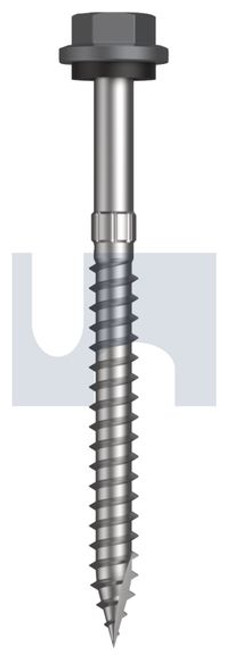 Type 17 Hex Head + Washer #14-10 X75 Basalt - Cl4