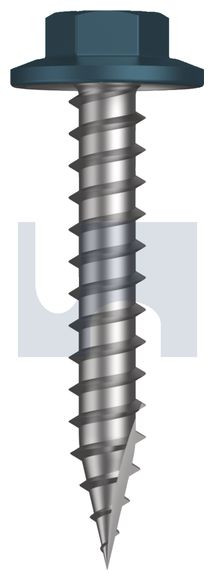 Type 17 Flanged Hex #12-11 X35 Blue Ridge (Pacific Blue) -Cl4