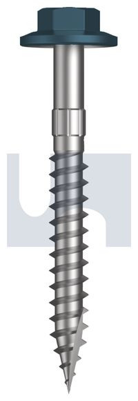 Type 17 Flanged Hex Head #12-11 X50 Blue Ridge (Pacific Blue) -Cl4