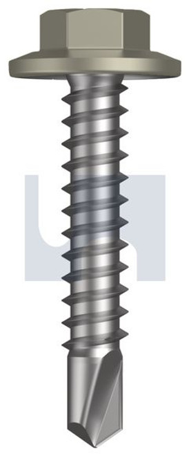 Metal Self Drilling Screw Flanged Hex Head #12-14 X30 Bushland - Cl4