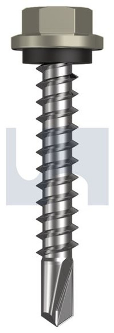 Metal Self Drilling Screw Hex Head + Washer #14-10 X42 Bushland - Cl4