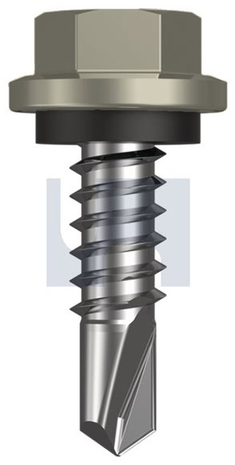 Metal Self Drilling Screw Hex Head + Washer #14-14 X22 Bushland - Cl4