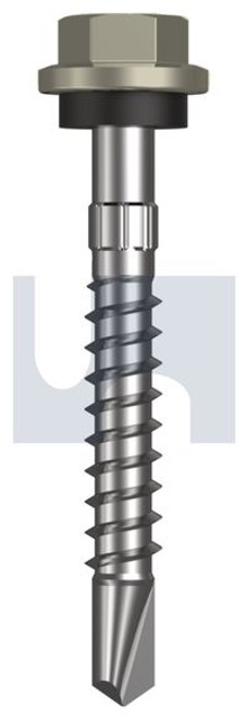 Metal Self Drilling Screw Hex Head + Washer #14-10 X50 Bushland - Cl4