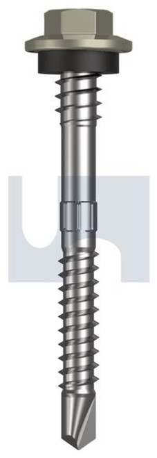 Metal Self Drilling Screw Hex + Washer + Xgrip #12-14 X55 Bushland - Cl4