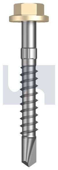 Metal Self Drilling Screw Flg Hex Head #14-10 X50 Classic Cream (Smooth) -Cl4