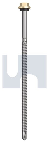 Metal Self Drilling Screw Hex Head + Washer #14-14 X150 Classic Cream (Smooth) -Cl4