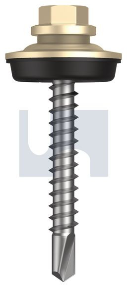 Metal Self Drilling Screw Cyclone - Multiseal #14-10 X53 Classic Cream (Smooth) -Cl4