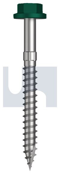 Type 17 Flanged Hex Head #14-10 X65 Cottage Green (Permanent) -Cl4