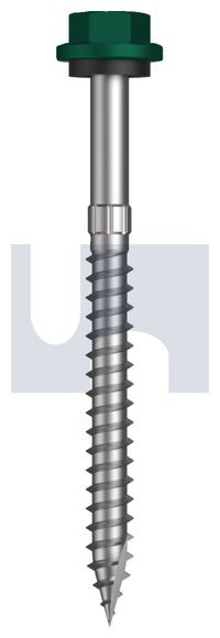 Type 17 Hex Head + Washer #14-10 X75 Cottage Green (Permanent) -Cl4