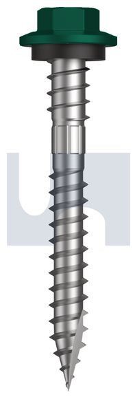 Type 17 Hex + Washer + Xgrip #12-11 X50 Cottage Green (Permanent) -Cl4