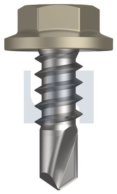 Metal Self Drilling Screw Flanged Hex Head #8-18 X12 Cove - Cl4