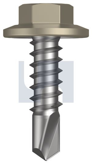 Metal Self Drilling Screw Flanged Hex Head #12-14 X20 Cove - Cl4