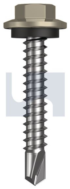Metal Self Drilling Screw Hex Head + Washer #12-14 X35 Cove - Cl4