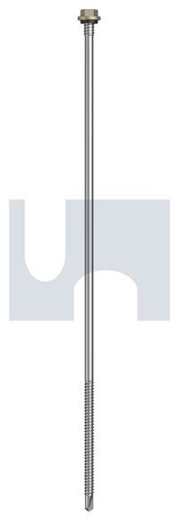 Metal Self Drilling Screw Hex + Washer + Xgrip #14-14 X300 Cove - Cl4