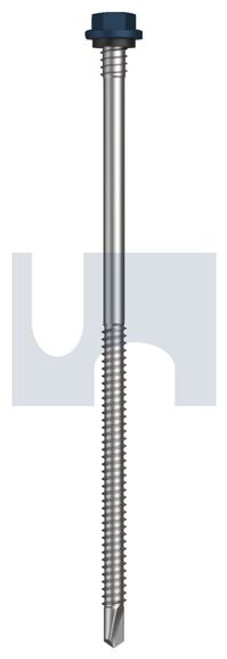 Metal Self Drilling Screw Hex + Washer + Xgrip #14-14 X150 Deep Ocean (Storm Blue) -Cl4