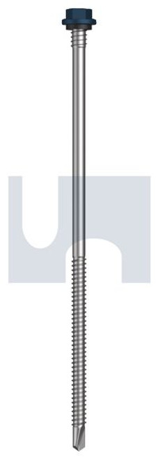 Metal Self Drilling Screw Hex + Washer + Xgrip #14-14 X175 Deep Ocean (Storm Blue) -Cl4