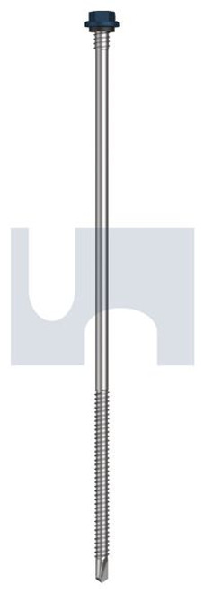 Metal Self Drilling Screw Hex + Washer + Xgrip #14-14 X230 Deep Ocean (Storm Blue) -Cl4