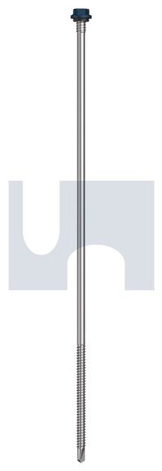 Metal Self Drilling Screw Hex + Washer + Xgrip #14-14 X300 Deep Ocean (Storm Blue) -Cl4