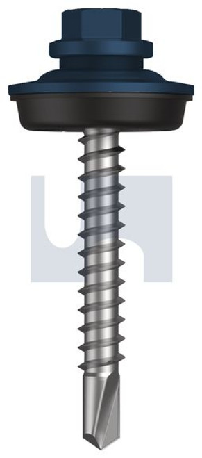 Metal Self Drilling Screw Cyclone - Multiseal #14-10 X53 Deep Ocean (Storm Blue) -Cl4