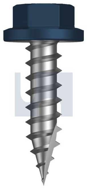 Type 17 Flanged Hex #14-10 X30 Deep Ocean (Storm Blue) -Cl4