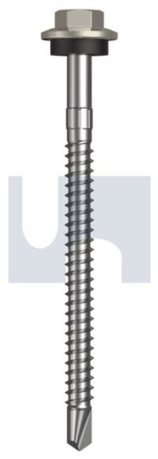 Metal Self Drilling Screw Hex Head + Washer #12-14 X75 Dune - Cl4