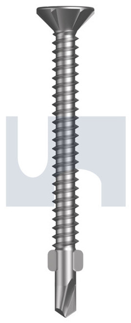 Metal Wings Countersunk #10-16 X50 Dove White - Cl3