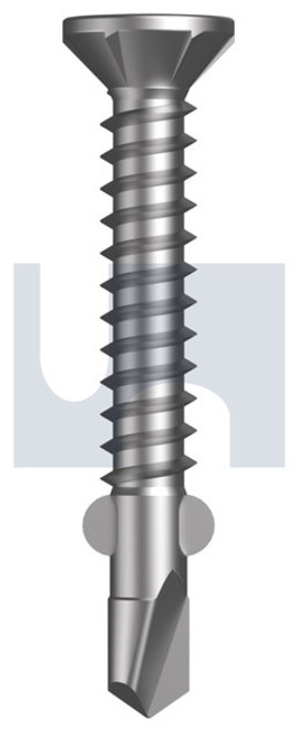 Metal Wings Countersunk #10-16 X35 Dove White - Zyp