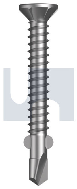 Metal Wings Countersunk #10-16 X40 Dove White - Zyp