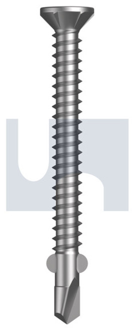 Metal Wings Countersunk #10-16 X50 Dove White - Zyp