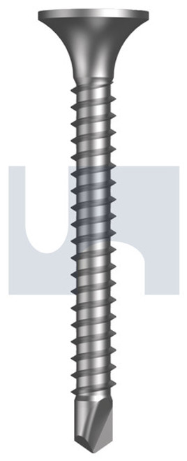 Metal Self Drilling Screw Bugle Head  #6-20 X30 Dove White - Zyp