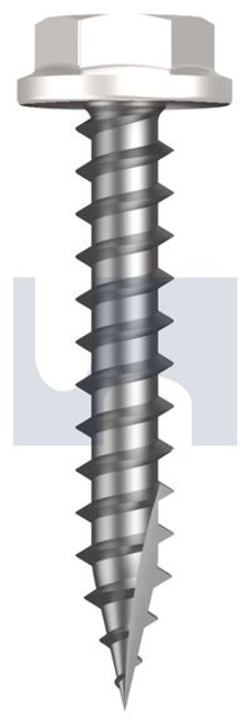 Type 17 Flanged Hex #10-12 X30 Dove White - Cl4