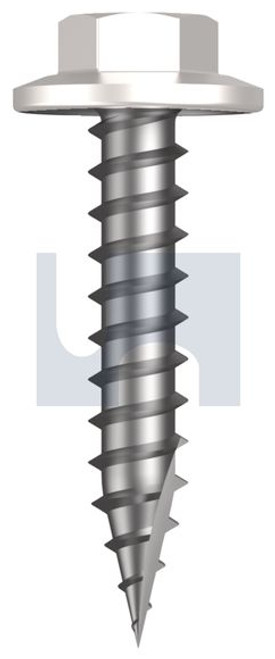 Type 17 Flanged Hex #12-11 X30 Dove White - Cl4