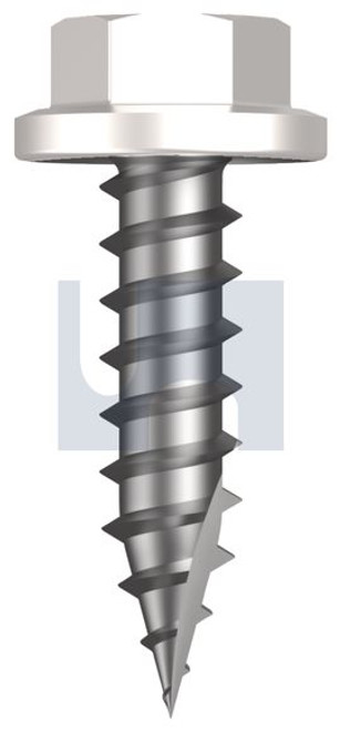 Type 17 Flanged Hex #14-10 X25 Dove White - Cl4