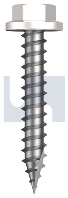 Type 17 Flanged Hex #14-10 X40 Dove White - Cl4