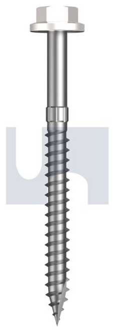 Type 17 Flanged Hex Head #14-10 X75 Dove White - Cl4