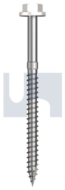 Type 17 Flanged Hex Head #14-10 X90 Dove White - Cl4