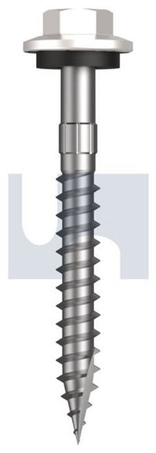 Type 17 Hex Head + Washer #12-11 X50 Dove White - Cl4