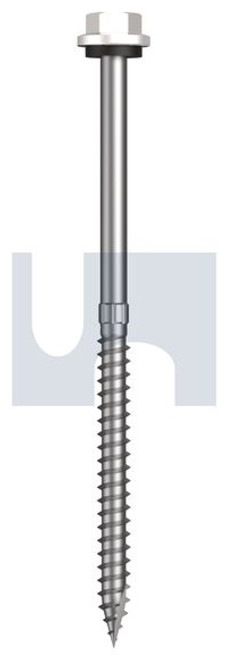 Type 17 Hex Head + Washer #14-10 X115 Dove White - Cl4