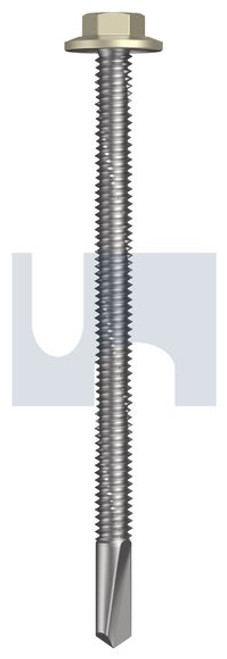 S500 Tiger Self Drilling Screw Flanged Hex Head #12-24 X85 Evening Haze - Cl4