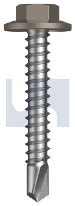 Metal Self Drilling Screw Flanged Hex Head #12-14 X35 Gully - Cl3