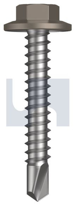 Metal Self Drilling Screw Flanged Hex Head #12-14 X35 Gully - Cl4